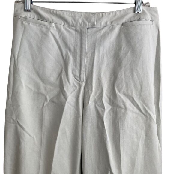 Piazza Sempione Pants Womens 30x29 Beige Light Green Ankle Slit - Picture 5 of 10